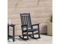 Vidaxl Cadeira De Balanço Para Jardim Azul Marinho 92 X 70 X 108cm
