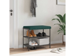 Vidaxl Almofada De Banco Tecido Verde-escuro Profundidade 35 Cm