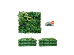 Painéis De Relva Artificial Para Parede 8 Peças 50x50 Cm 3d Para Jardim Vevor
