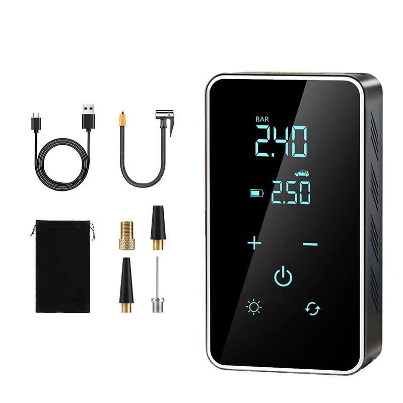 Bomba Elétrica Portátil Para Inflar Pneus (5000mah), Adequada Para Carros, Bicicletas E Motocicletas.