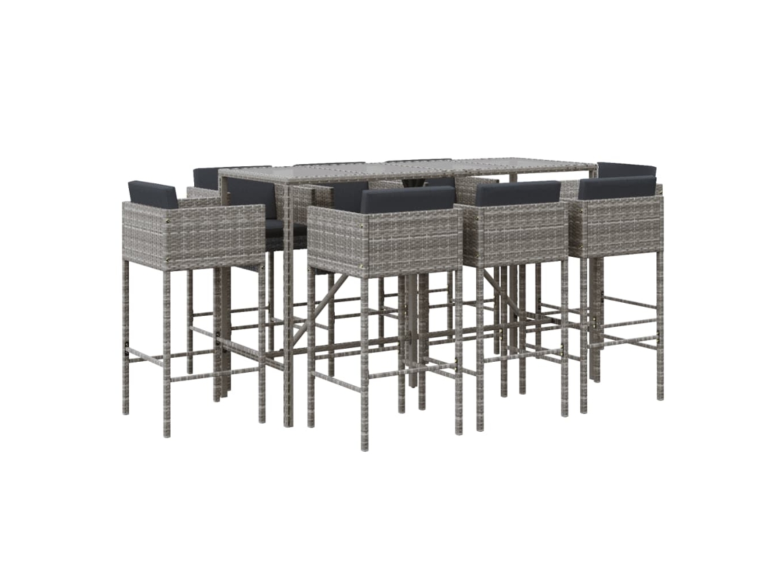 Garden Bar Set, Garden Bar Sets Vidaxl Cinzeto Rattan / Vime (n/a)