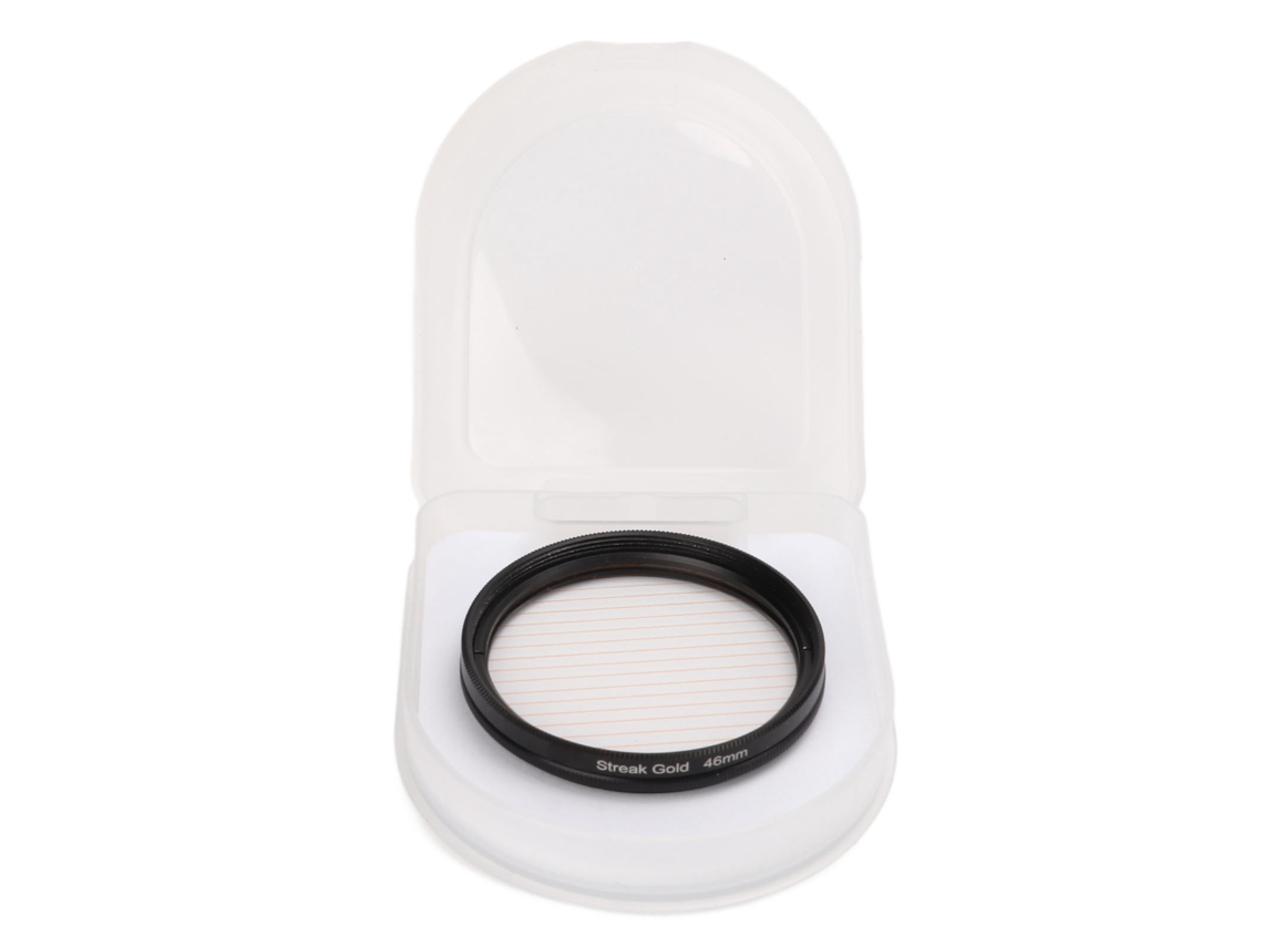 Filtro de Lente Junestar Gold Streak com Efeito Anamórfico para Fotografia - Acessórios para Lentes - 46mm/1.81in LAXISCREED