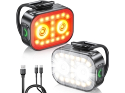Conjunto De Luzes Para Bicicleta, Ultrafinas E Recarregáveis,