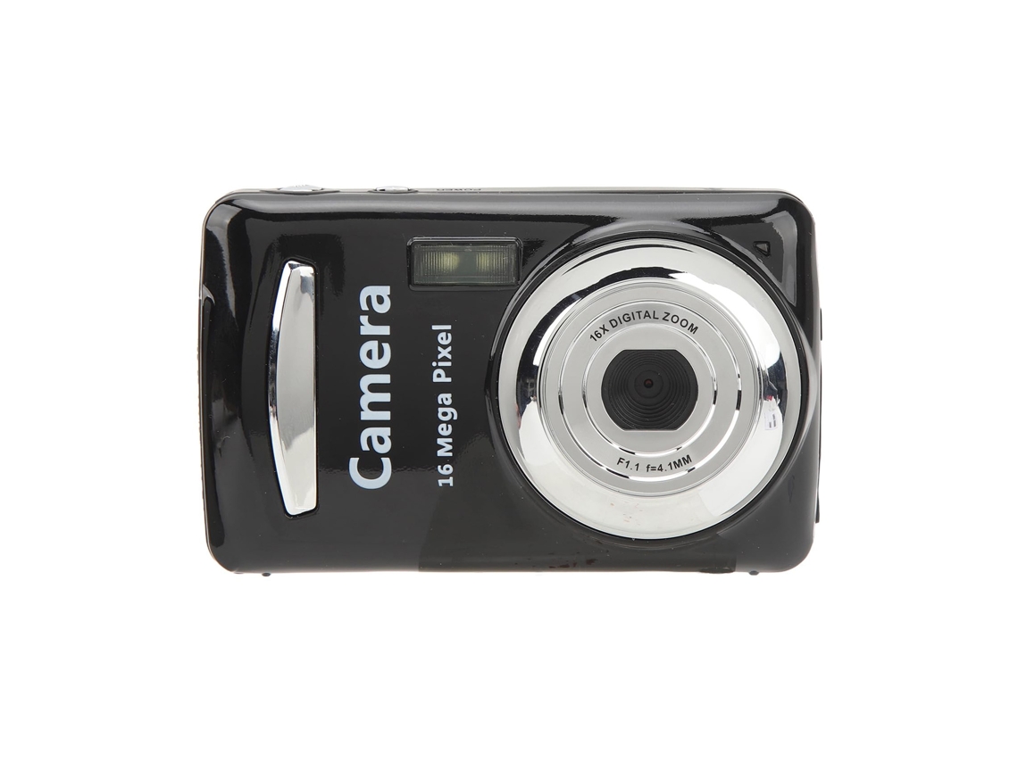 Câmera Digital Compacta De 16 Mp Com Resolução 1080p E Tela De 2,4 Polegadas, 32 Gb, Preta