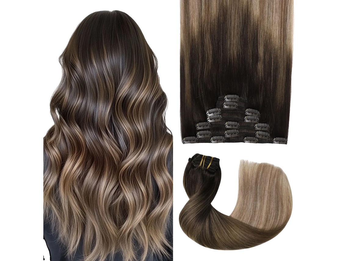 Extensões De Cabelo, Cabelo Humano Remy Premium, Design Clip-in, 2 6 18, 20polegadas-a