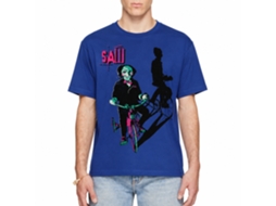 Rockinstone Saw Movie Billy On Tricycle Solid Royal Adult T-shirt Size:l