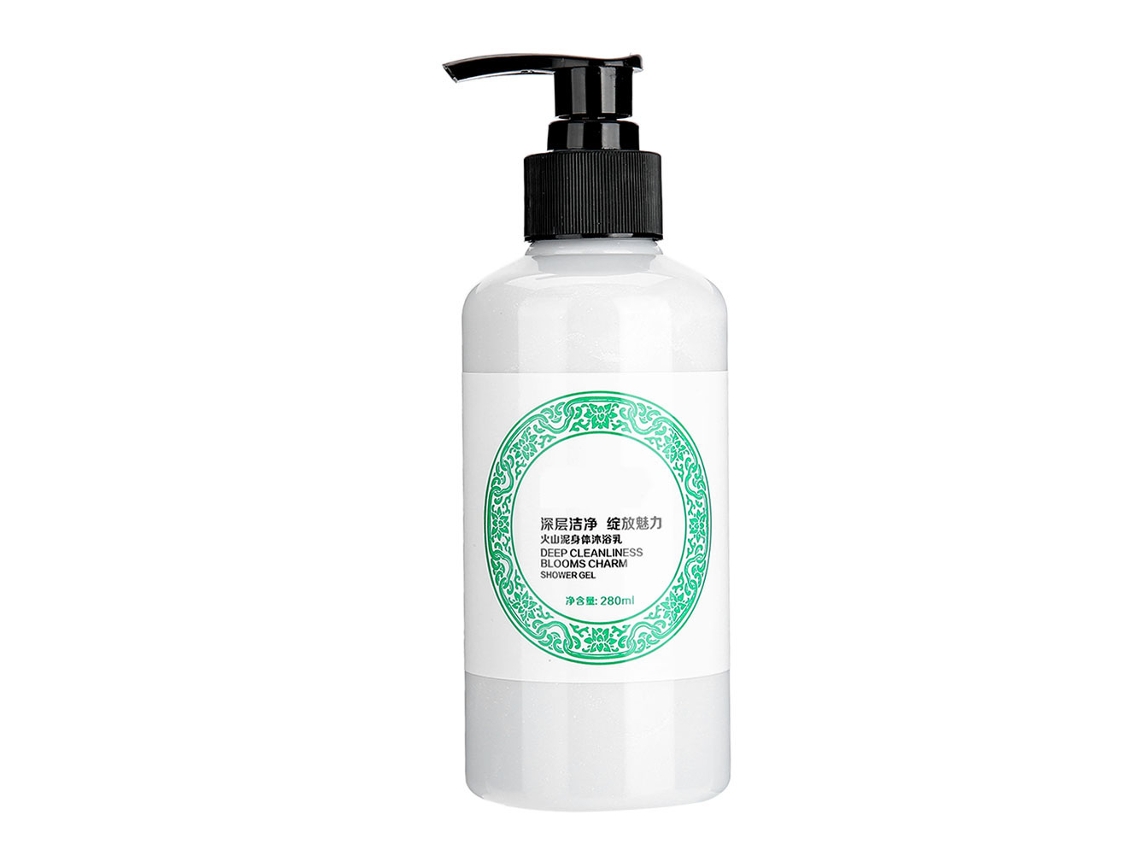 Gel de Banho Volcânico 2026 280ml Clareador, Hidratante e de Limpeza Profunda para Cuidados com a Pele