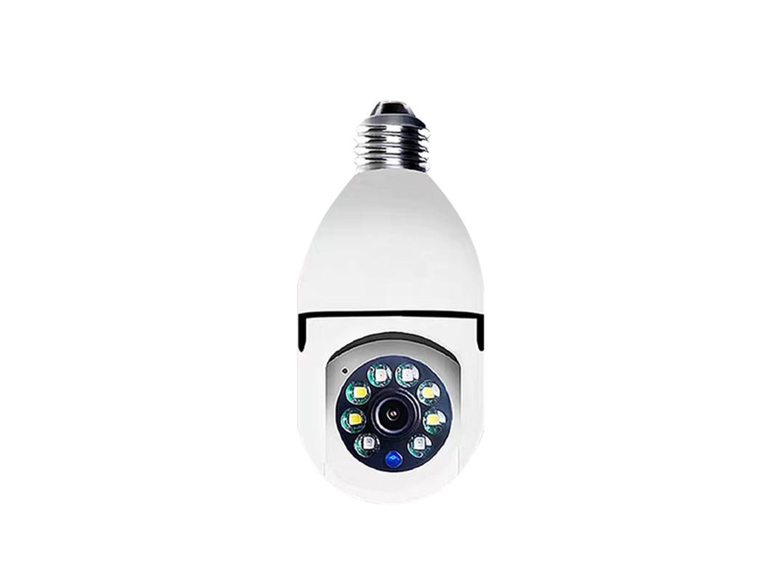 Câmara de Vigilância Remota Residencial Visão Panorâmica de 360 Graus - HD Night Vision Preto