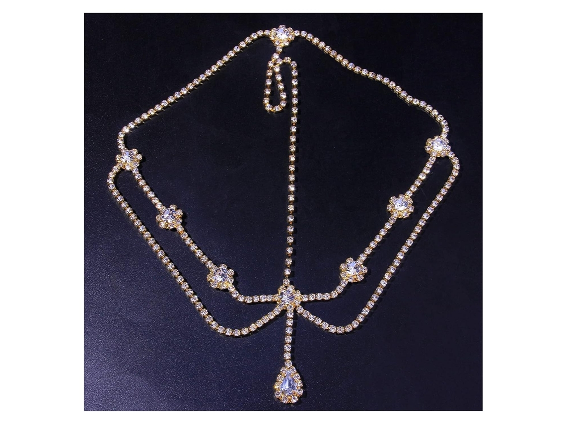 Strass Waterdrop Cabeça Corrente Headwear Cristal Testa Bandana Casamento Nupcial Corrente de Cabelo Headpiece Jóias de Cabelo JEDBESETZT