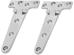 Conjunto De 2 Dobradiças Em T Aço Inoxidável Reforçado, 15x 7, 6x 0, 5cm, Dobradiças De Porta Armário Fundidas, Conector