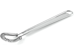 Batedor De Ovos Espiral Mini Em Aço Inoxidável Prateado (1 Unidade) - Ideal Para Espumar Leite, Molhos E Misturar Liquidificadores Cafés Ute