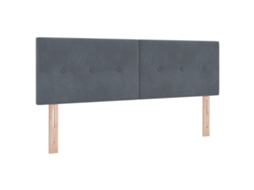 Conjunto 1 Cabeceira Vidaxl Cinzento Veludo (160 Cm)