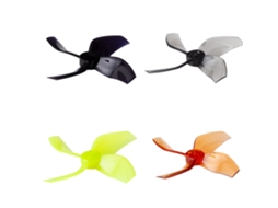 Hélice Gemfan D51 2020 de 2 Polegadas com 4 Pás, 1,5 Mm e 3 Furos, Amarela Nº 4 / 8 Pares, para Motores 1103 e 1105 de Drones de Corrida Fpv Rc. MDUG