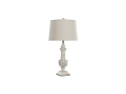 Abajur de Mesa em Resina Desgastada, 38x38x73cm ALEXANDRA HOUSE LIVING