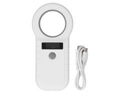 Leitor RFID portátil para animais 134.2kHz, 125kHz, scanner de microchip para gestão de animais de fazenda | S/MARCA