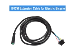 Cabo de extensão para bicicleta elétrica 5 pinos 170cm impermeável para display e acessórios ebike S/MARCA