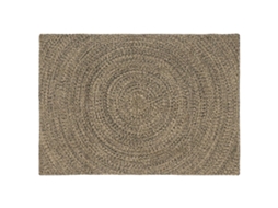 Vidaxl Tapete De Área Natural E Preto 140 X 200 Cm Juta