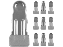Inoomp Kit de 24 Presilhas Metálicas para Piscinas Elevadas, Presilhas de Fixação À Prova de Vento com Revestimento CHABERLU