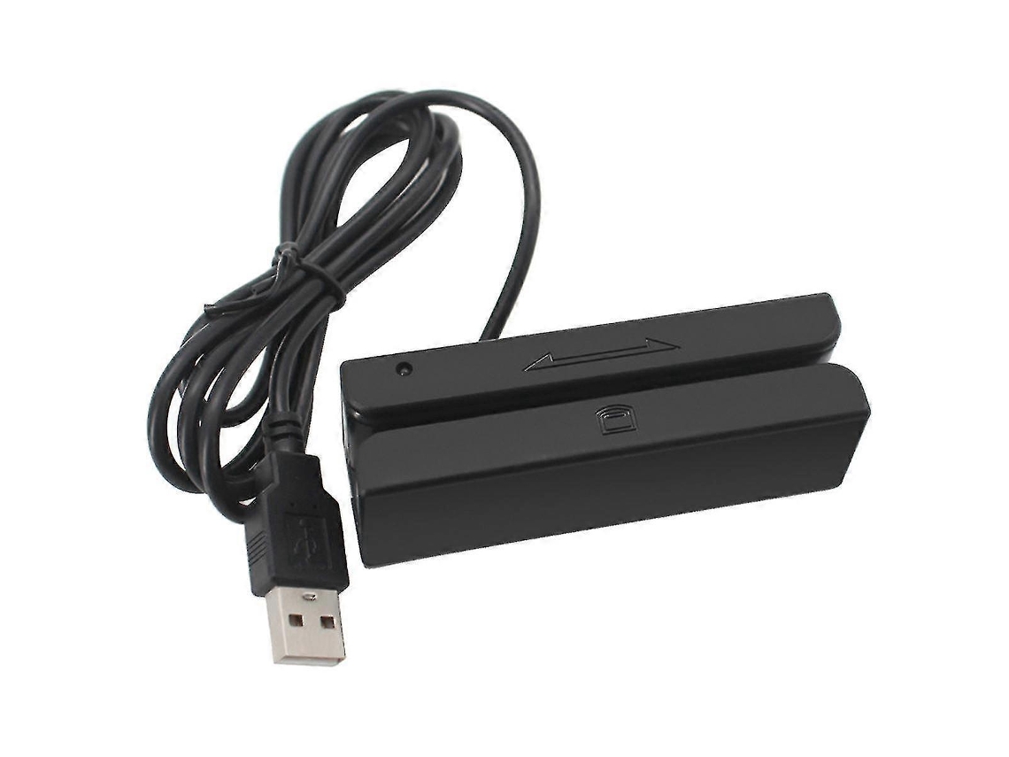 Leitor De Cartão Magnético Usb Msr90 Leitor De Cartão 3 Slots Mini Swiper Compatível Usb Pc B17 Slowmoose