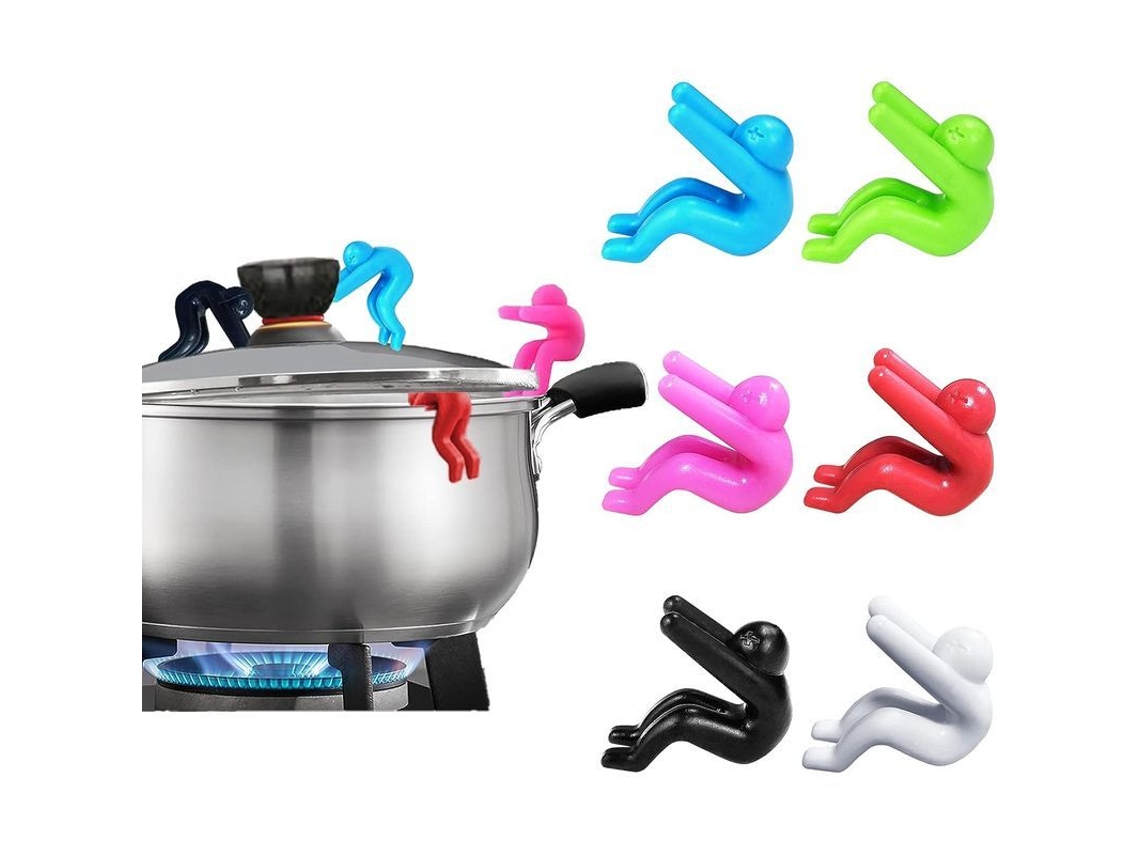 2026 linjou Soportes para Taponeras Anti derrame, Herramientas de Cocina Resistentes Al Calor 6 Pack