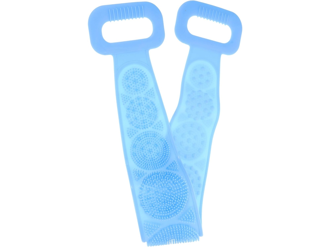 Escova Esfoliante De Silicone Baluue Para Massagem Relaxante, Acessório De Banho, Melhora A Circulação Sanguínea, Azul