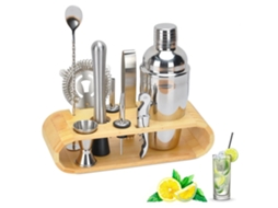 Conjunto De Coqueteleira 10 Peças Profissional De Aço Inoxidável Para Barman Ferramentas Para Fazer Bebidas Yunzii (750ml)