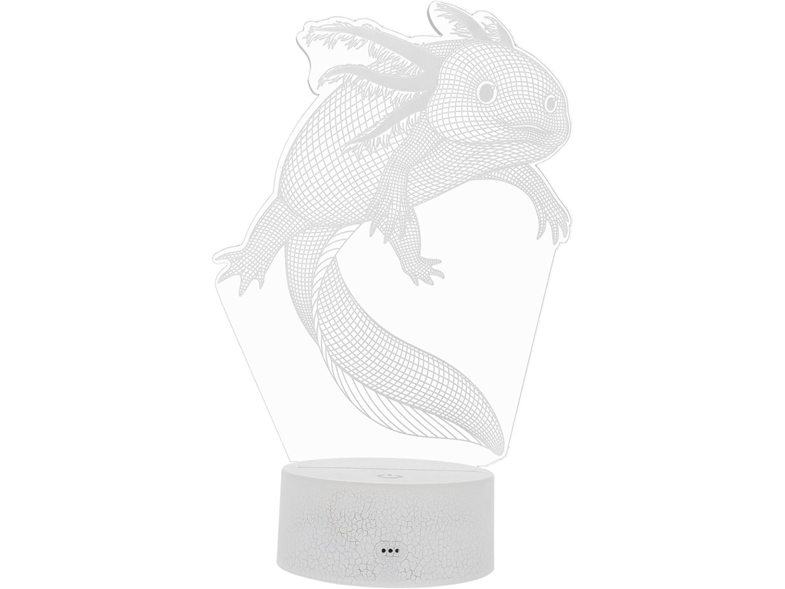Luminária Noturna 3d Em Formato De Anfíbio Com Controle Por Toque 16