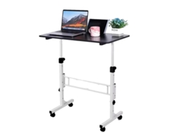 Mesa De Escritã³rio Mã³vel, Altura Ajustã¡vel, Design Portã¡til, Preto Oem