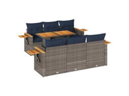 Garden Sofa Set, Garden Sofa Sets Vidaxl Cinzeto Rattan / Vime (n/a)