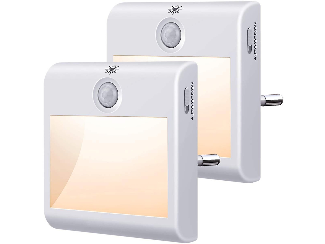 2 Pacotes de Luz Noturna  com Sensor de Movimento Lâmpada de Armário com 3 Modos de Iluminação