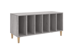Record Cabinet, Record Cabinets Vidaxl Cinzeto Madeira Processada (n/a)