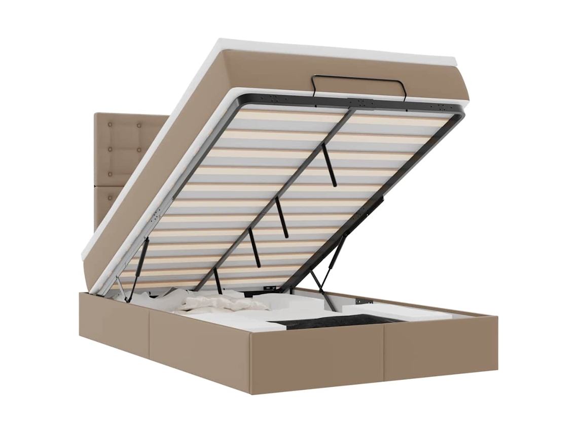 Ottoman Bed, Ottoman Beds Vidaxl Marrom Couro Artificial (120 X 190 Cm)