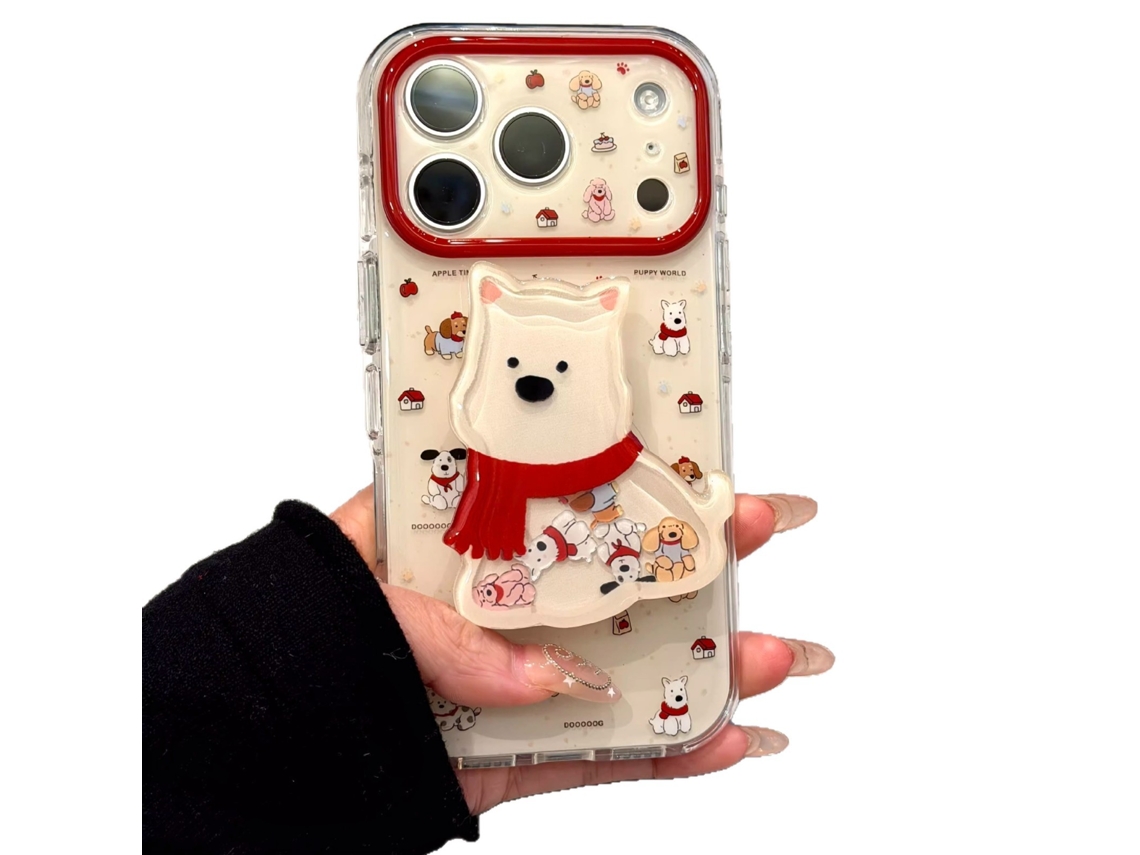 Capa Para Iphone 16 Pro Czhhmart, Capa Protetora Em Silicone Cachorro