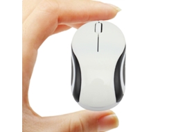 Rato YIZHOOD Mini jogos de computador portáteis sem fio USB de 2,4 GHz para laptop Kid Gift PC mãos pequenas Branco