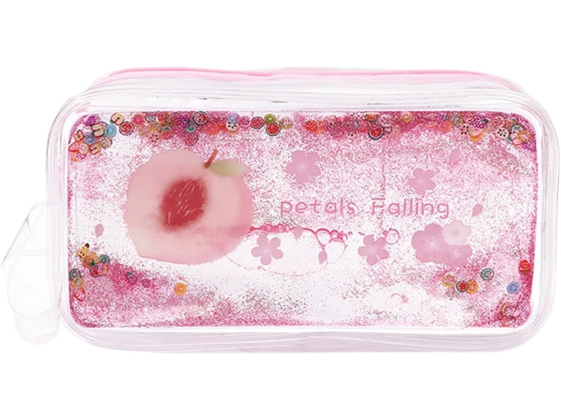 Lurelia Estojo Portátil Com Strass Em Pvc Multicolor Para Escola E Viagens