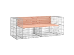 Banco de jardim VIDAXL Marrom Madeira de douglas (184x71x65,5 cm)