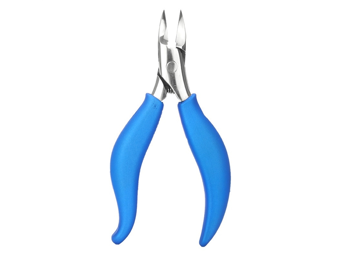 Alicate De Cutículas Em Aço Inoxidável, Azul Elysve