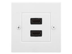 2026 placa de Parede Hdmi de Doble Puerto Branca para Hotel Lar Escritório Edifício Padrão Eua