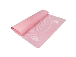 Tapete de silicone extra grande para assar Slowmoose com medidas, tapete de silicone antiaderente reutilizável (rosa)