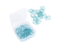 20 Clips De Papel Anti-deslizantes Bonitos Para Escolar, Marcapáginas, Decoración Artesanal Azul