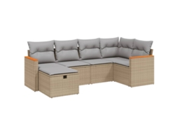 Garden Sofa Set, Garden Sofa Sets Vidaxl Bege Rattan / Vime (n/a)