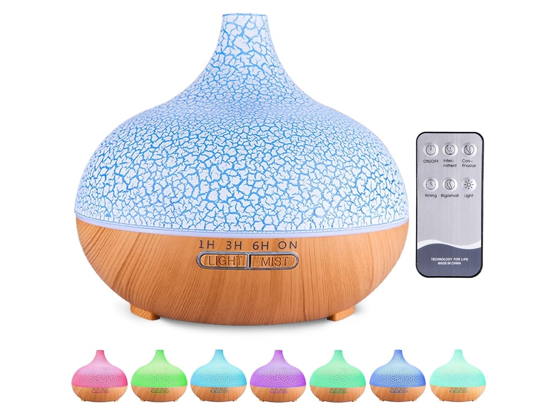 Difusor 550ml Ultra Silencioso Sem Bpa 7 Cores Led Desliga Automático ZYBLSSBB