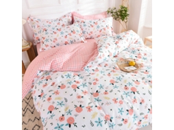 Conjunto de Capas de Edredão LUUCOZK Multicor - 4pcs (D/Conjunto de quatro peças)