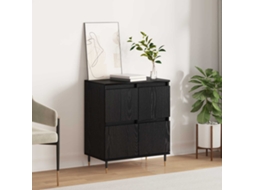 Vidaxl Buffet Carvalho Preto 60 X 35 X 70 Cm