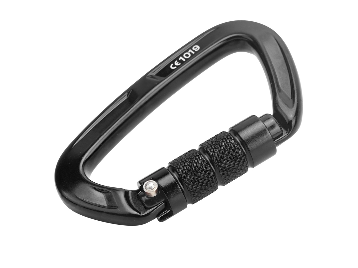 Fivela De Segurança Xinda Carabiner Tipo D Para Escalada Outdoor Com Trava Resistente Em Alumínio De Alta Força