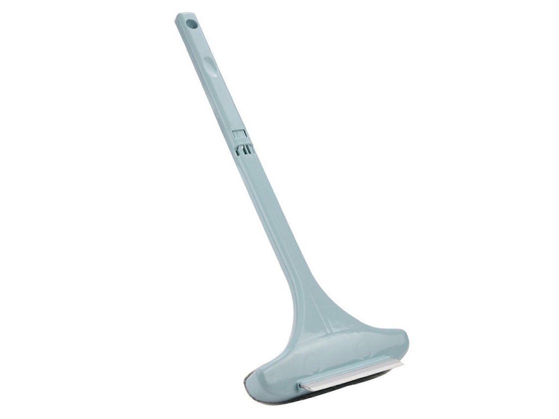 Escova Multifuncional Para Limpar Vidros E Telas, Design Dupla Face, Plástico Resistente, Leve E Fácil De Usar, Azul