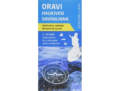 Livro Oravi Haukivesi Savonlinna De Karttakeskus (inglês)
