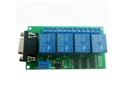 Placa De Relé Rs232 De 4 Canais, 12 V Cc, Para Pc, Com Interface Usb Db9, Módulo De Relé E Controle Remoto Por Porta Serial.