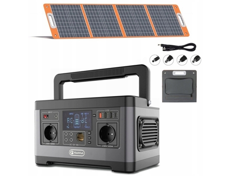 Power Bank Flashfish P63 500w 520wh 140400mahpainel Solar Tsp100w Portátil Gerador Elétrico De Energia Para Acampamento Bateria