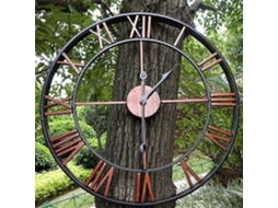 Relógio De Jardim Exterior Com Números Romanos Grande Para Parede De Jardim